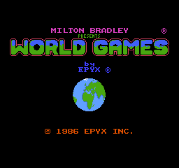 World Games title screen for NES